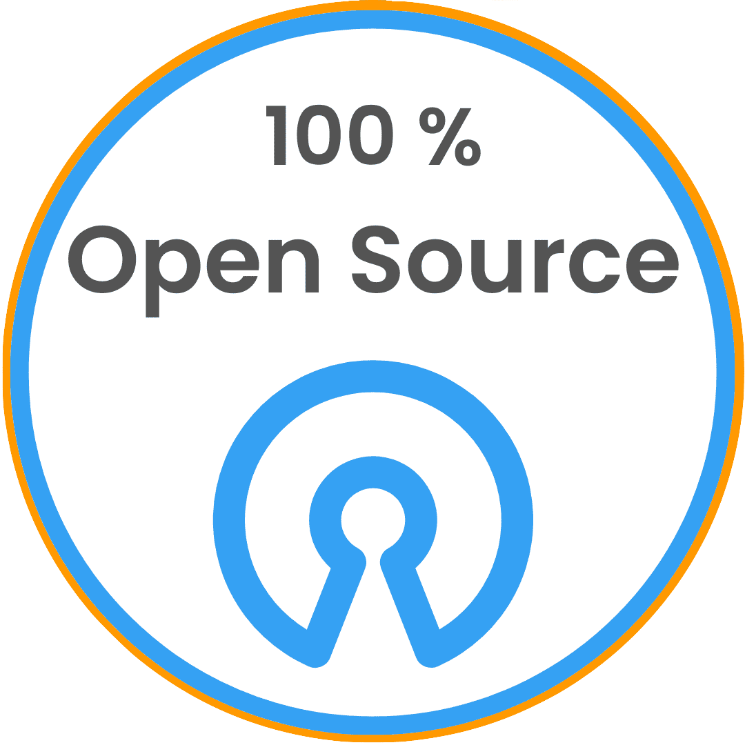 100% Open Source