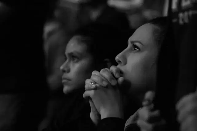 Woman looking attentive